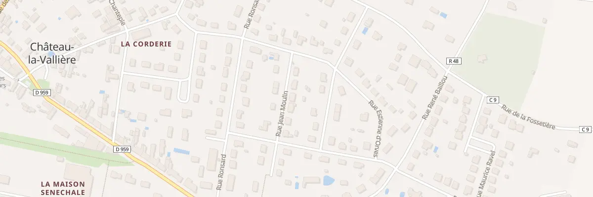 Plan du 12 Rue Jean Moulin à Château-la-Vallière