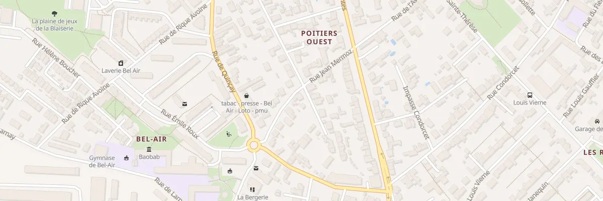 Plan du 19 Rue Jean Mermoz à Poitiers