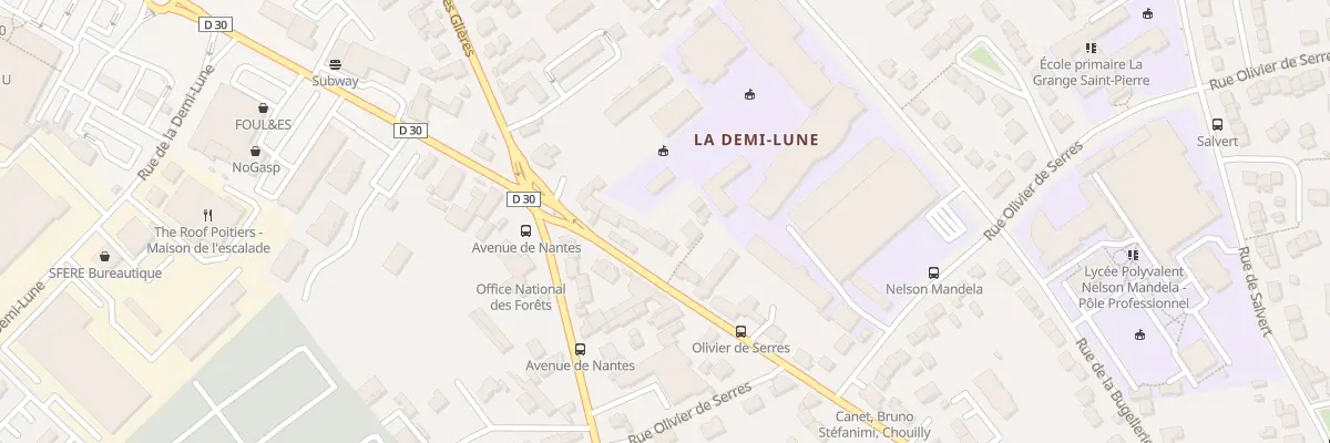 Plan du 124 Rue du Fbg Cueille Mirebalaise à Poitiers