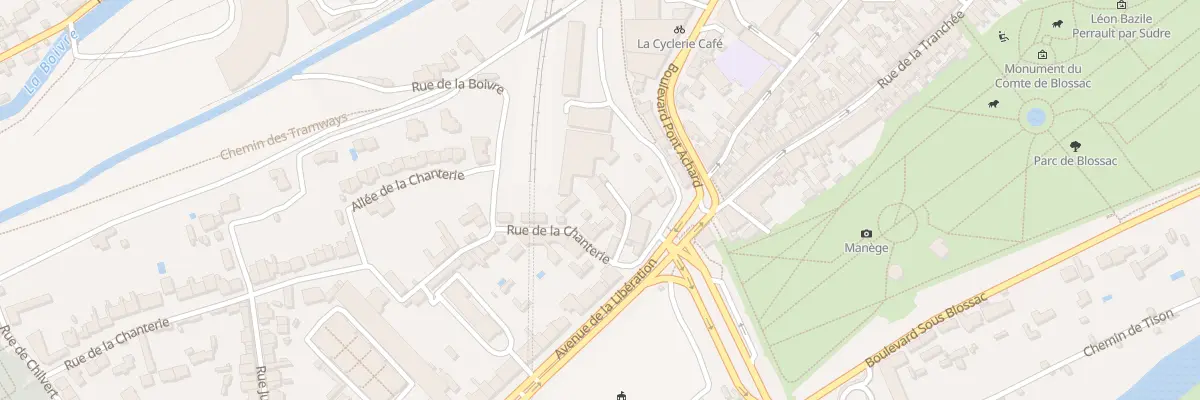 Plan du 10 Rue de la Chanterie à Poitiers