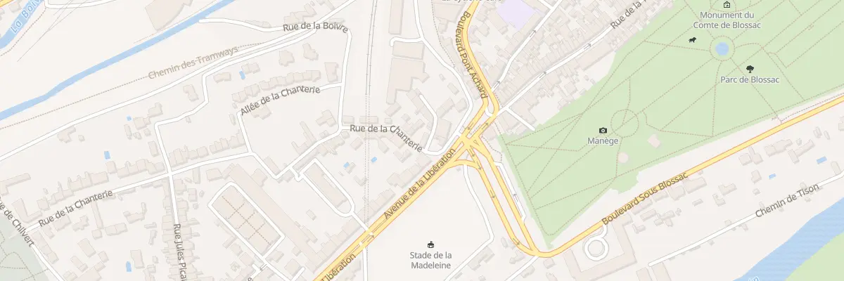 Plan du 4 Rue de la Chanterie à Poitiers