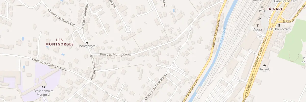 Plan du 43 Rue des Montgorges à Poitiers