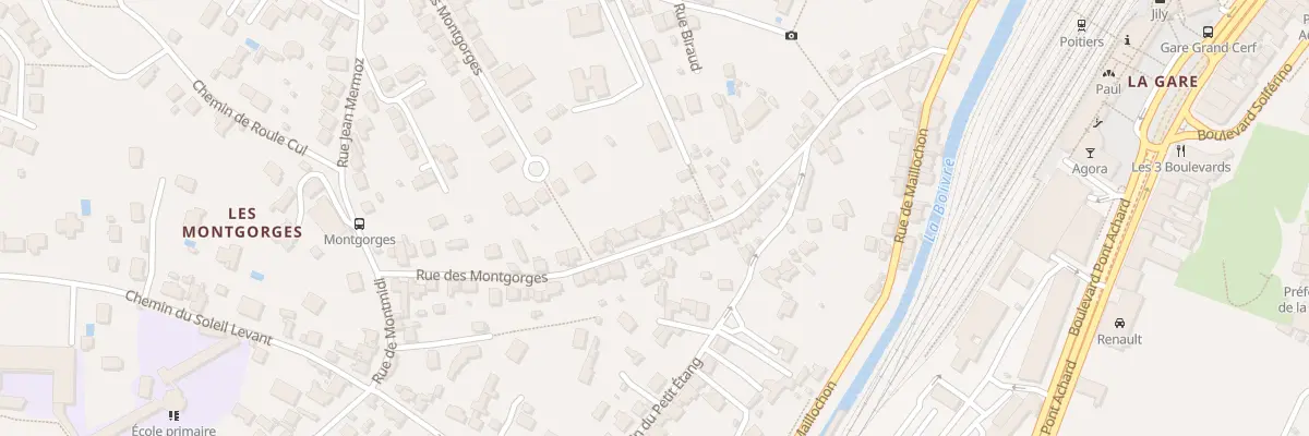 Plan du 40 Rue des Montgorges à Poitiers