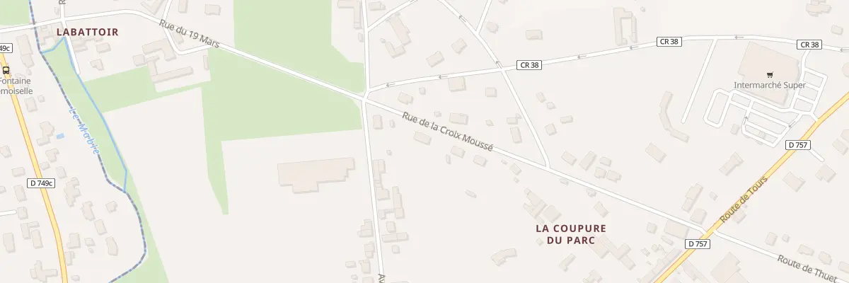 Plan du 25 Rue de la Croix Mousse à Chaveignes