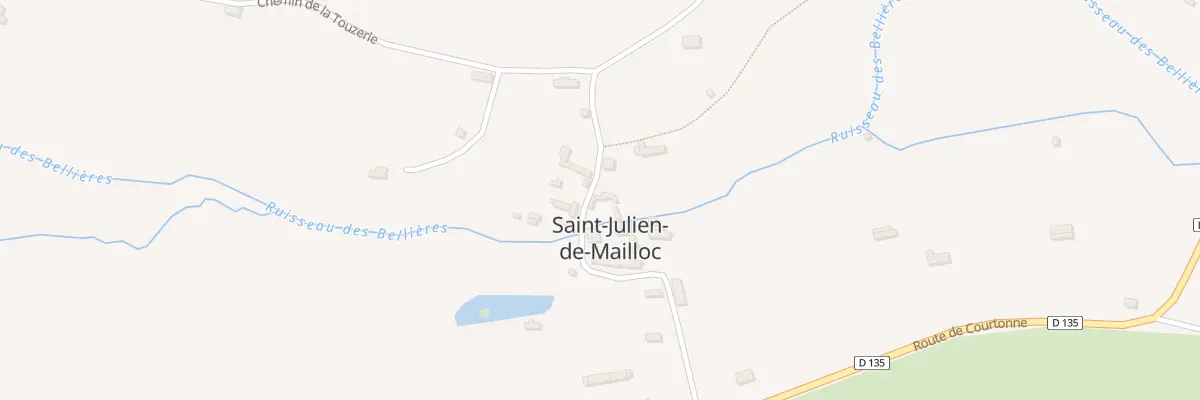 Plan du 214 Chem de l’Eglise St Julien de M à Valorbiquet