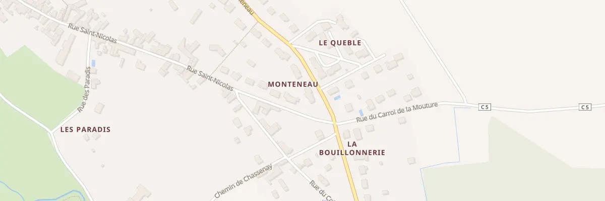 Plan du 4 Rue de Monteneau à Champigny-sur-Veude