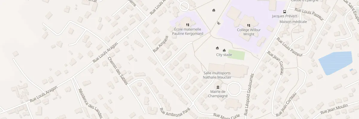 Plan du 6 Rue Pauline Kergomard à Champagné
