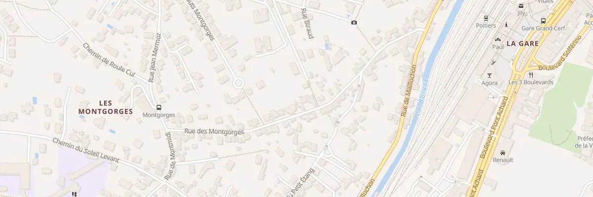 Plan du 38 Rue des Montgorges à Poitiers