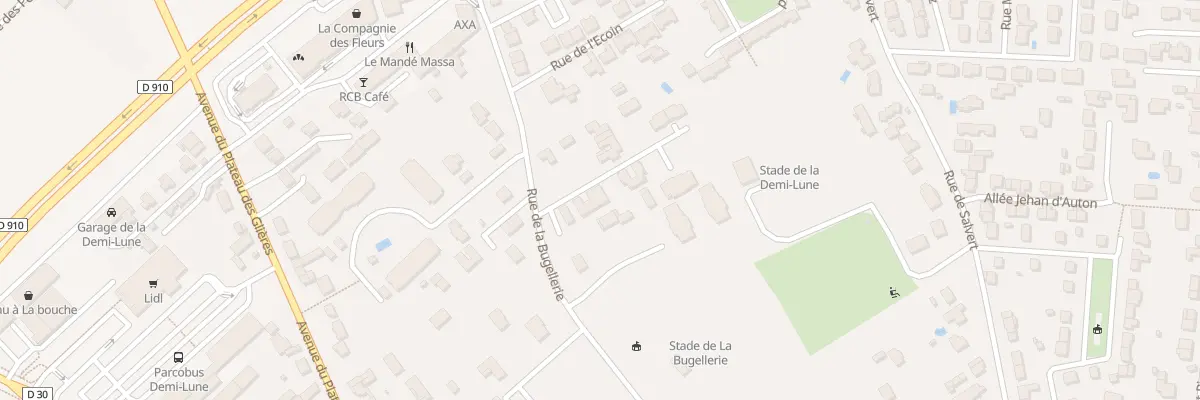 Plan du 92 Rue de la Bugellerie à Poitiers