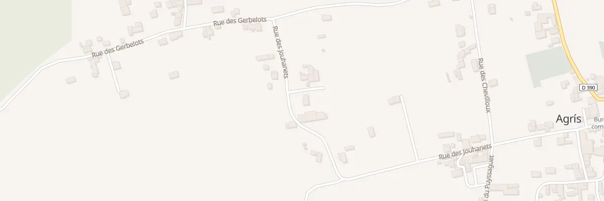 Plan du 420 Rue Es Jouhanets à Agris