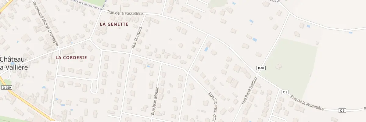 Plan du 17 Rue Estienne d’Orves à Château-la-Vallière