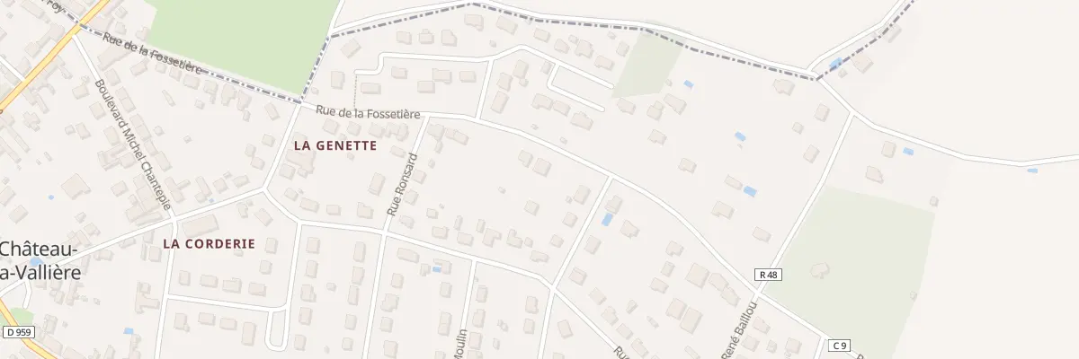 Plan du 32 Rue de la Fossetière à Château-la-Vallière
