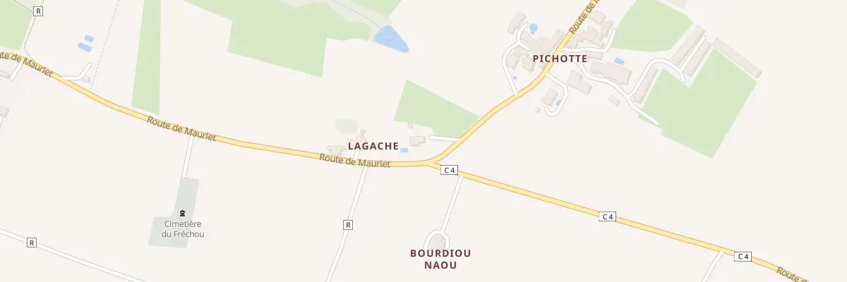 Plan du 655 Rte de Mauriet à Fréchou