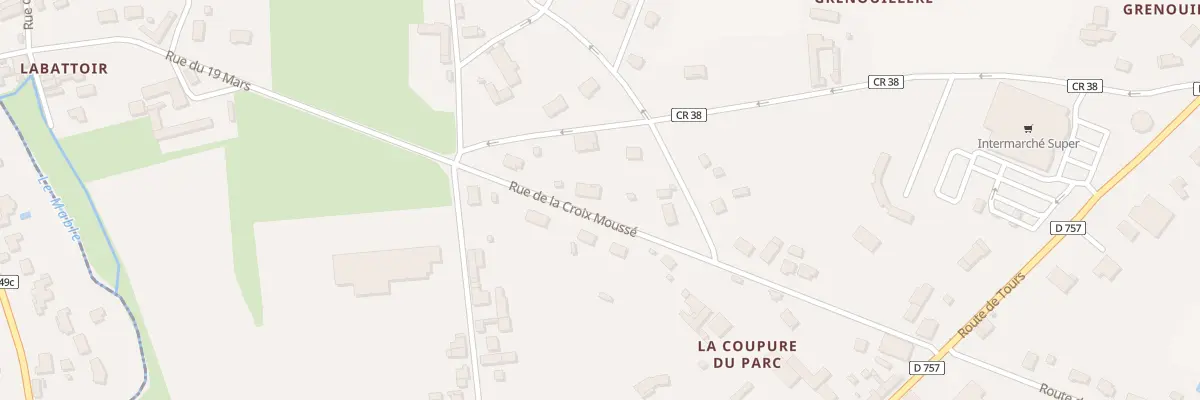 Plan du 20 Rue de la Croix Mousse à Chaveignes