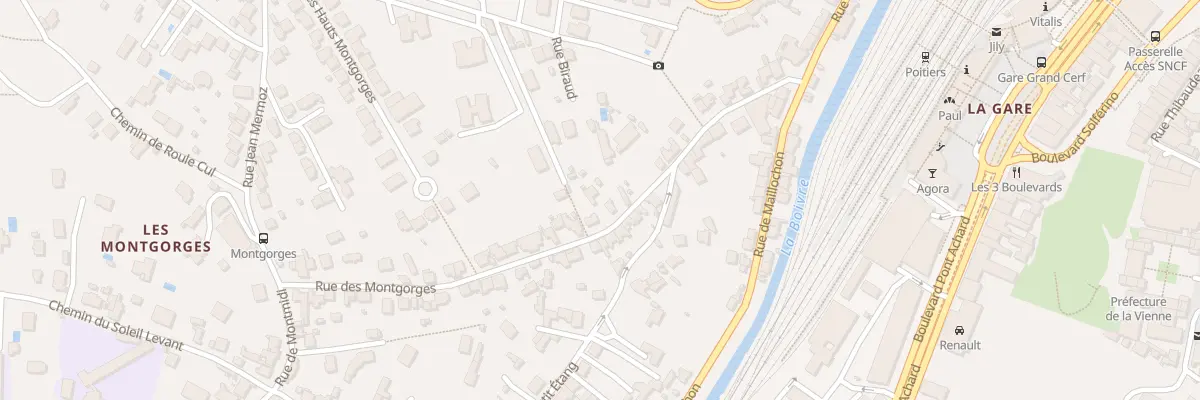 Plan du 28 Rue des Montgorges à Poitiers