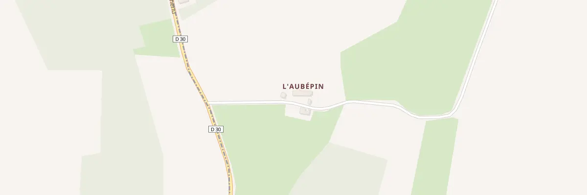 Plan du 1 L’Aubepin à La Bruère-sur-Loir