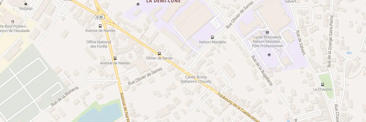 Plan du 102 Rue du Fbg Cueille Mirebalaise à Poitiers