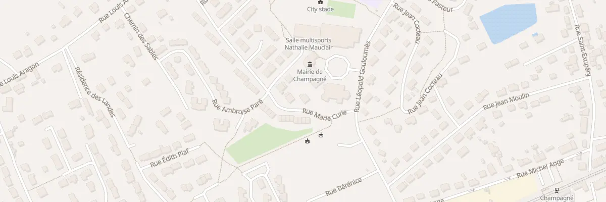 Plan du 2 Rue Marie Curie à Champagné