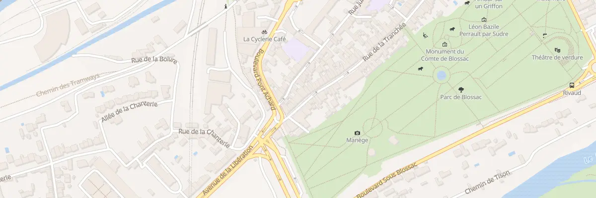 Plan du 100 Rue de la Tranchée à Poitiers
