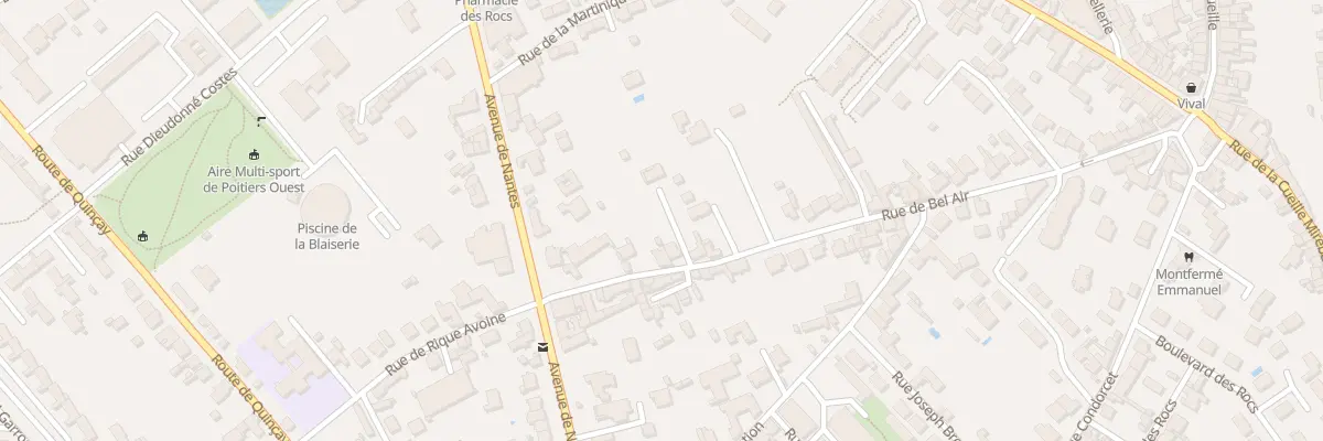 Plan du 58B Rue de Bel’Air à Poitiers