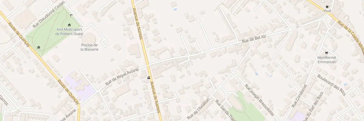 Plan du 51 Rue de Bel’Air à Poitiers