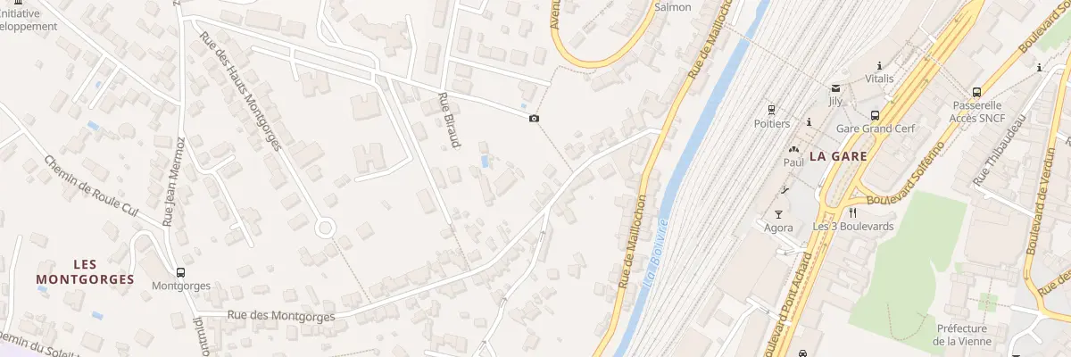 Plan du 18 Rue des Montgorges à Poitiers