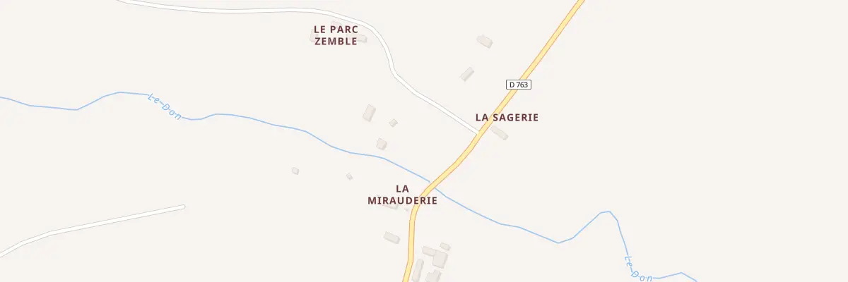 Plan de La Sagerie à Brullemail