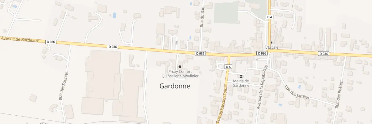 Plan du 14 Av du Périgord à Gardonne