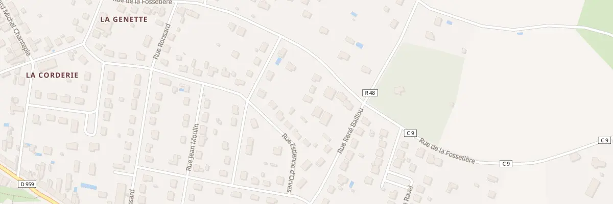 Plan du 5562 Rue de la Fossetière à Château-la-Vallière