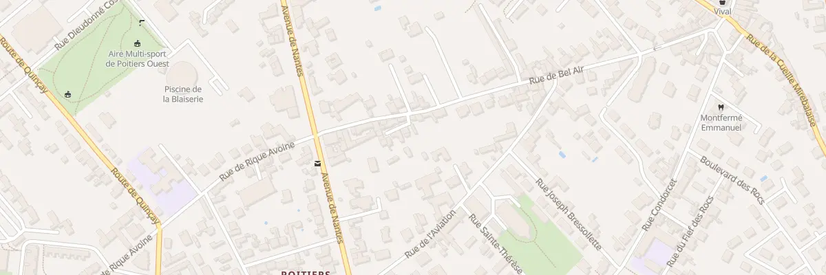 Plan du 47 Rue de Bel’Air à Poitiers