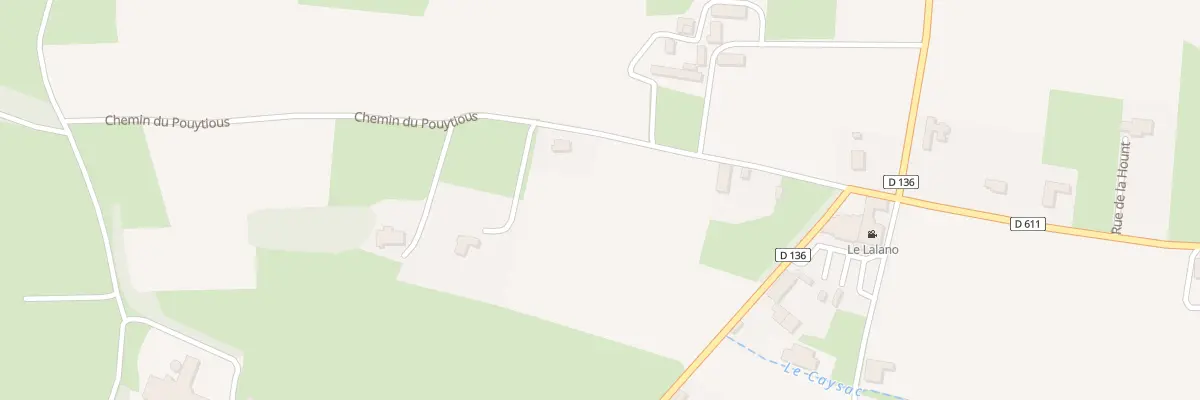 Plan du 177 Che du Pouytious à Lalanne-Trie