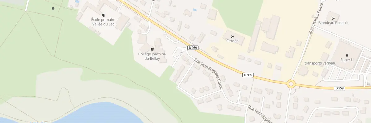 Plan du 4 Rue Jean-Baptiste Corot à Château-la-Vallière
