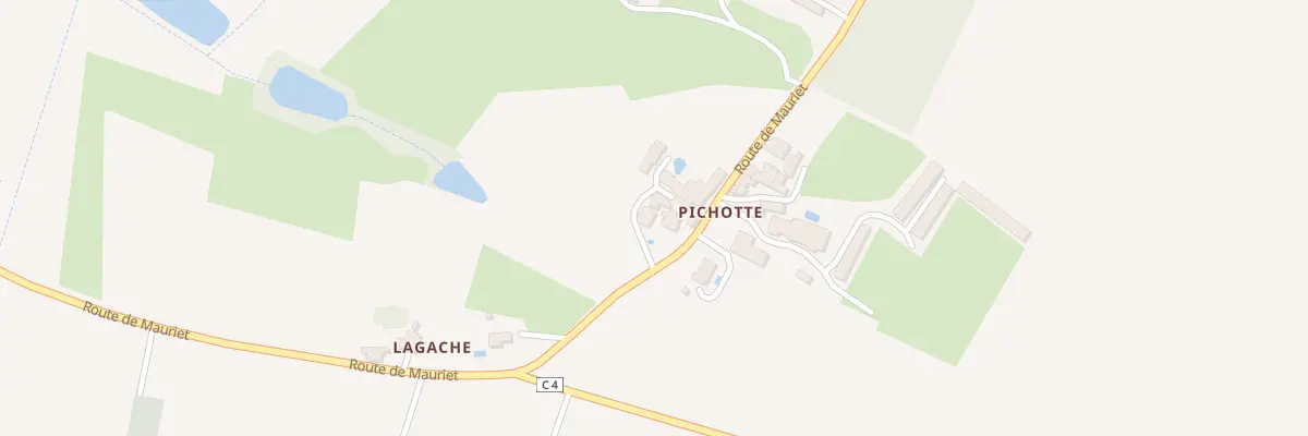 Plan du 747 Rte de Mauriet à Fréchou