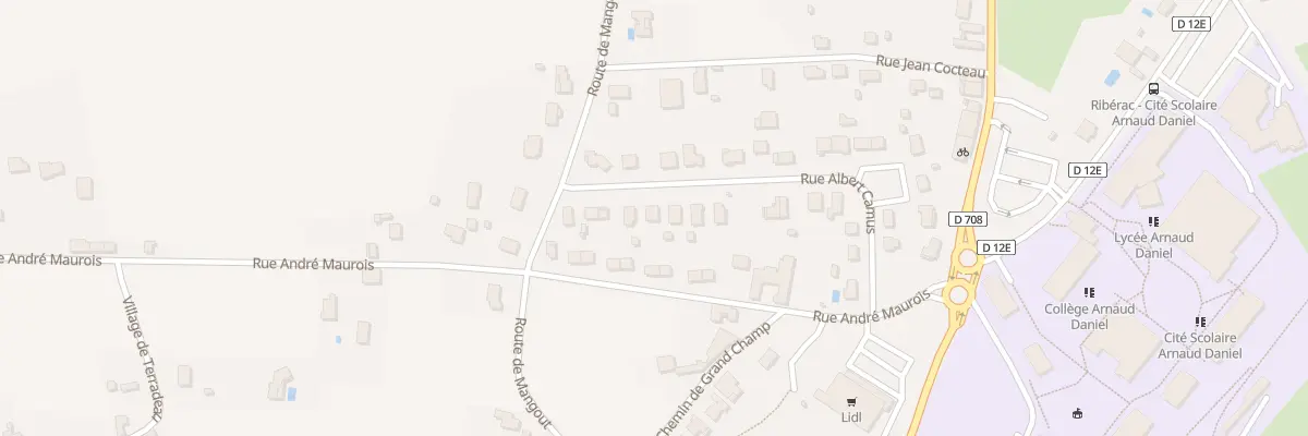 Plan du 18 Rue Albert Camus à Ribérac