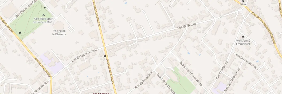 Plan du 45 Rue de Bel’Air à Poitiers