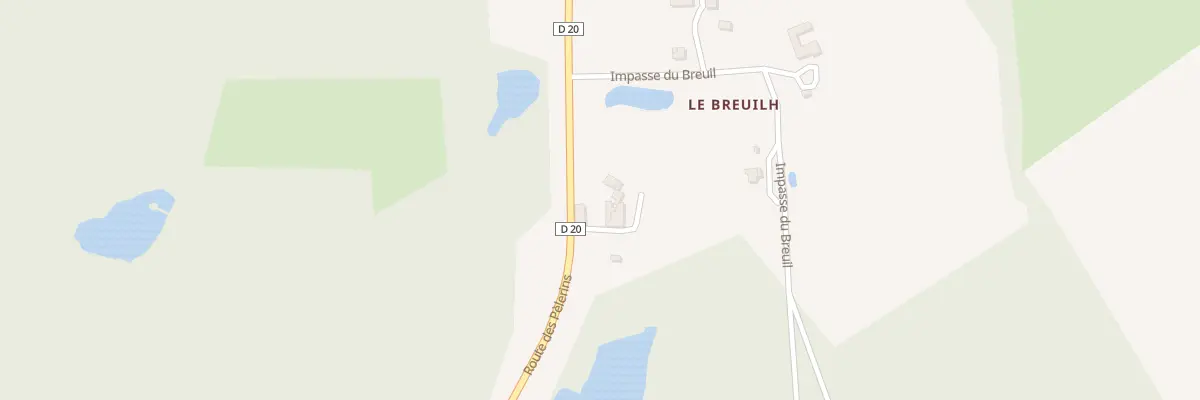 Plan du 40 Breuilh Est à Saint-Géry