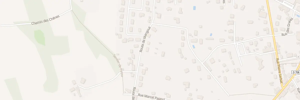 Plan du 10 Rte de Mangout à Ribérac