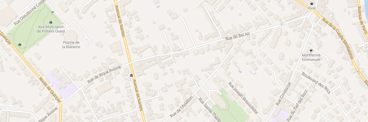 Plan du 43 Rue de Bel’Air à Poitiers