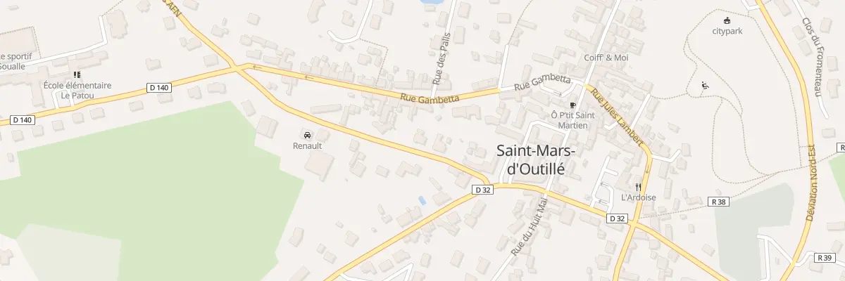 Plan du 6 Rue du Onze Novembre à Saint-Mars-d’Outillé