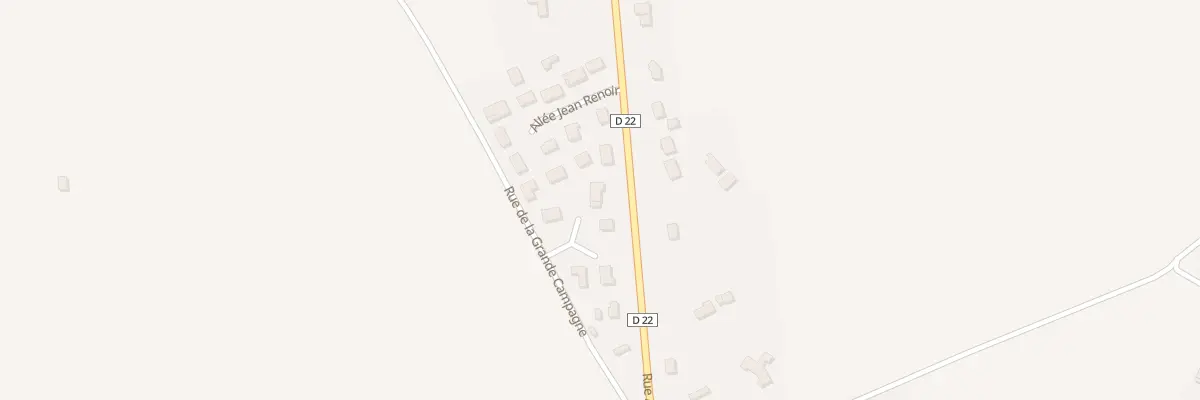 Plan du 46 All de la Grande Campagne à Beuzeville