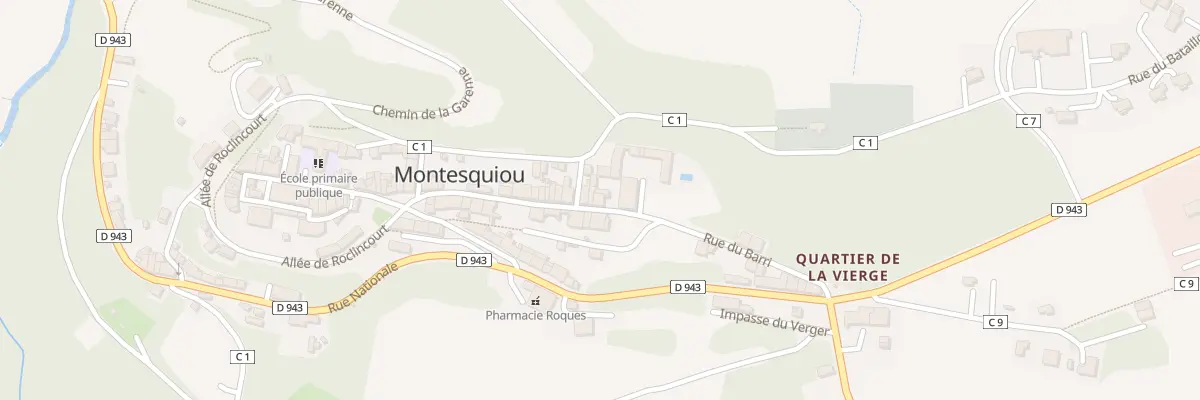 Plan du 21 Rue du Barri à Montesquiou