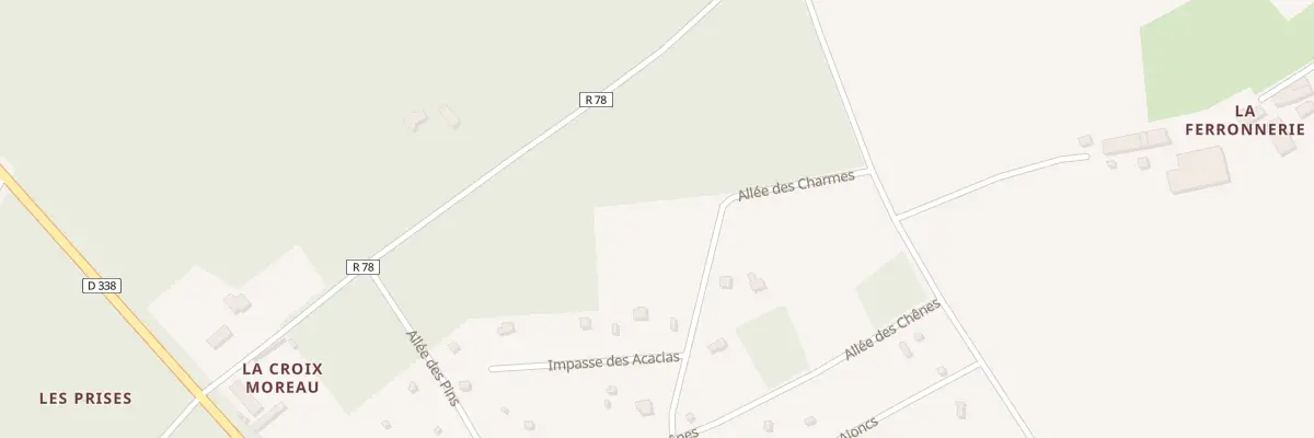 Plan du 78 All des Charmes à Marigné-Laillé