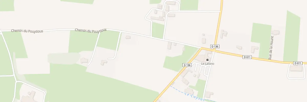 Plan du 151 Che du Pouytious à Lalanne-Trie