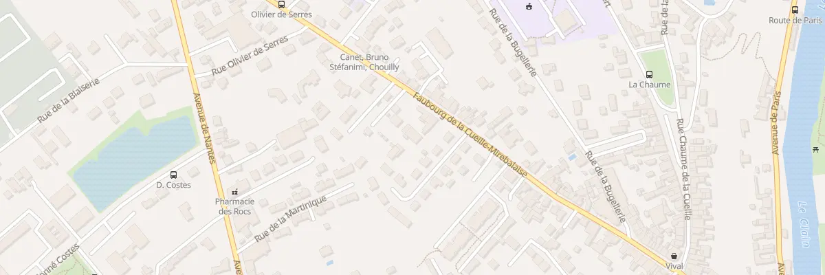 Plan du 65B Rue du Fbg Cueille Mirebalaise à Poitiers