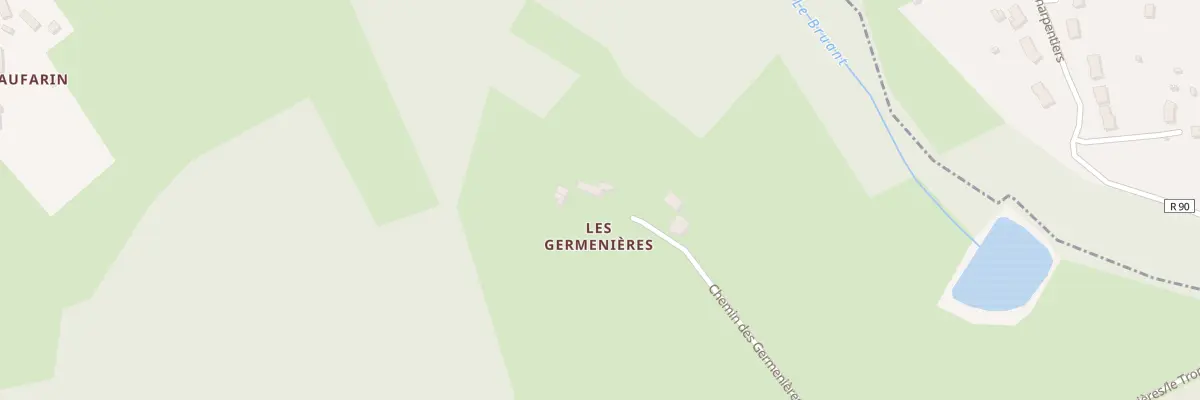Plan du 2 Che des Germenieres à Mayet