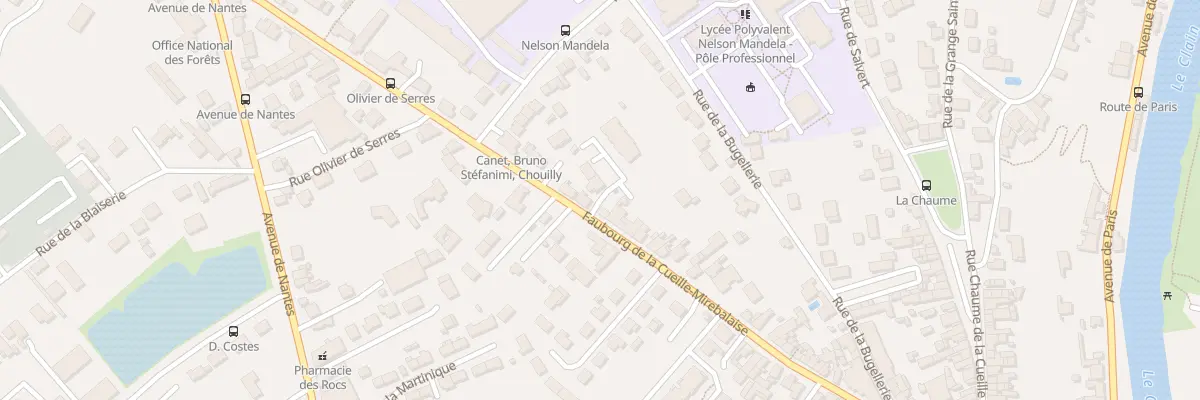 Plan du 88B Rue du Fbg Cueille Mirebalaise à Poitiers