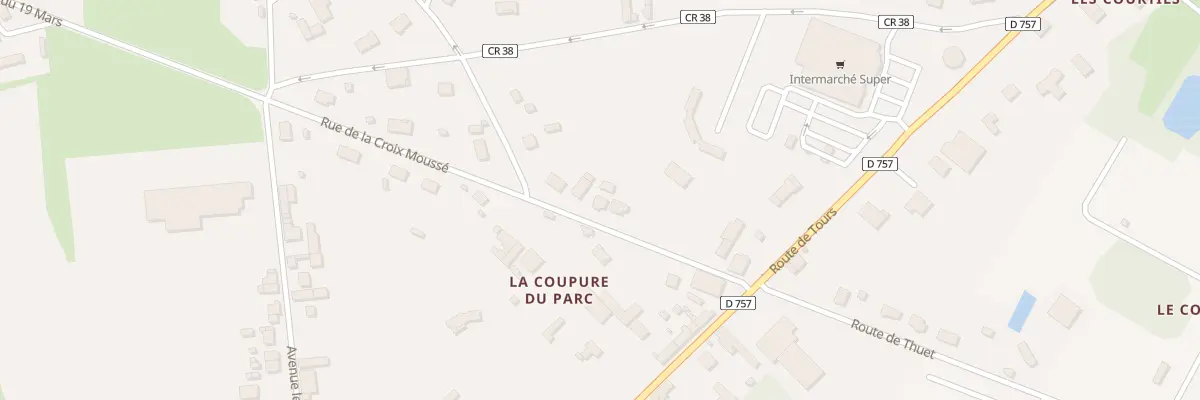 Plan du 12 Rue de la Croix Mousse à Chaveignes