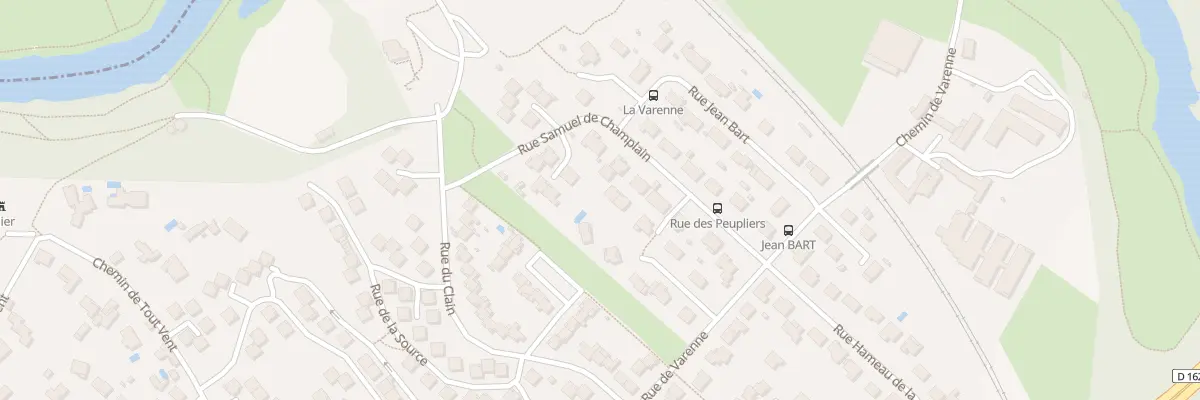 Plan du 16 Rue Samuel de Champlain à Saint-Benoît