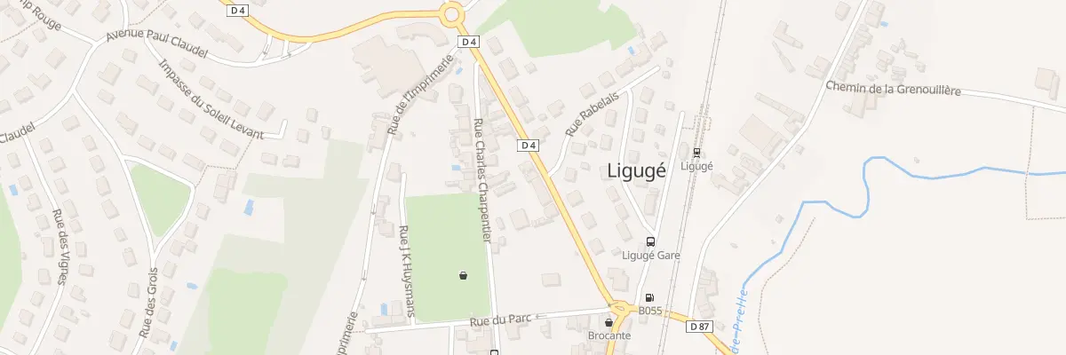Plan du 7 Av de Poitiers à Ligugé