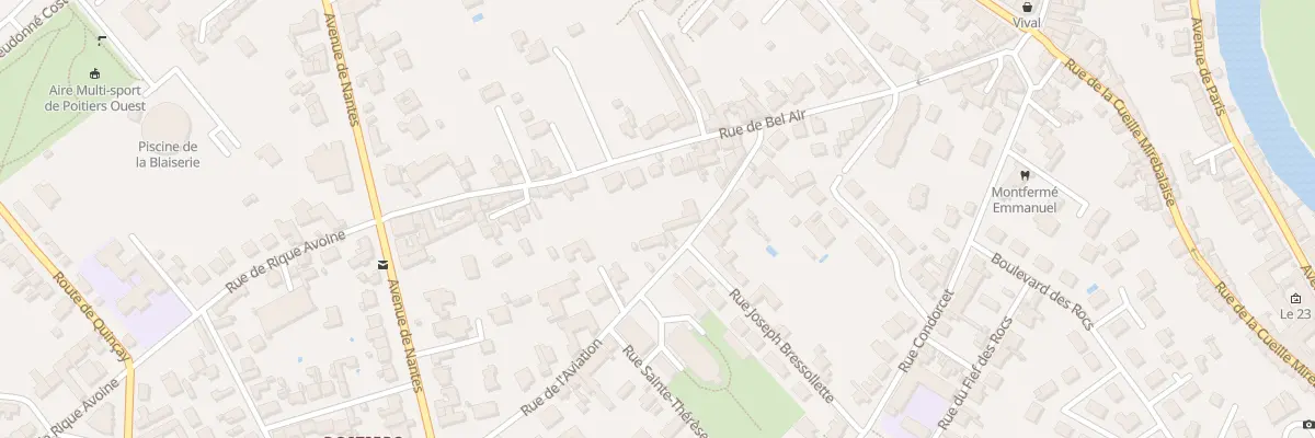 Plan du 14 Rue de l’Aviation à Poitiers